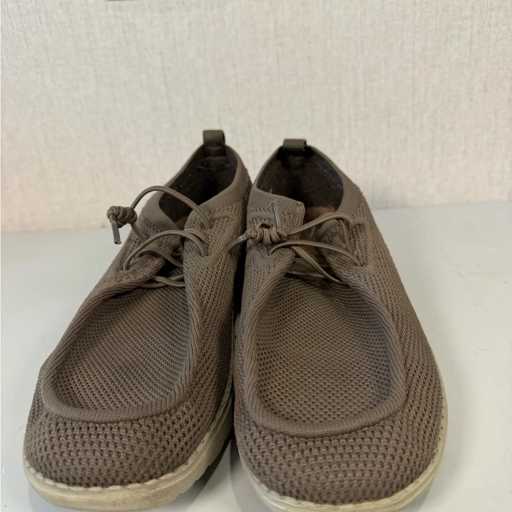 Itazero Distinto Loafer Shoes Mens Size 8.5 A21M102 Khaki‎ Slip On Brown